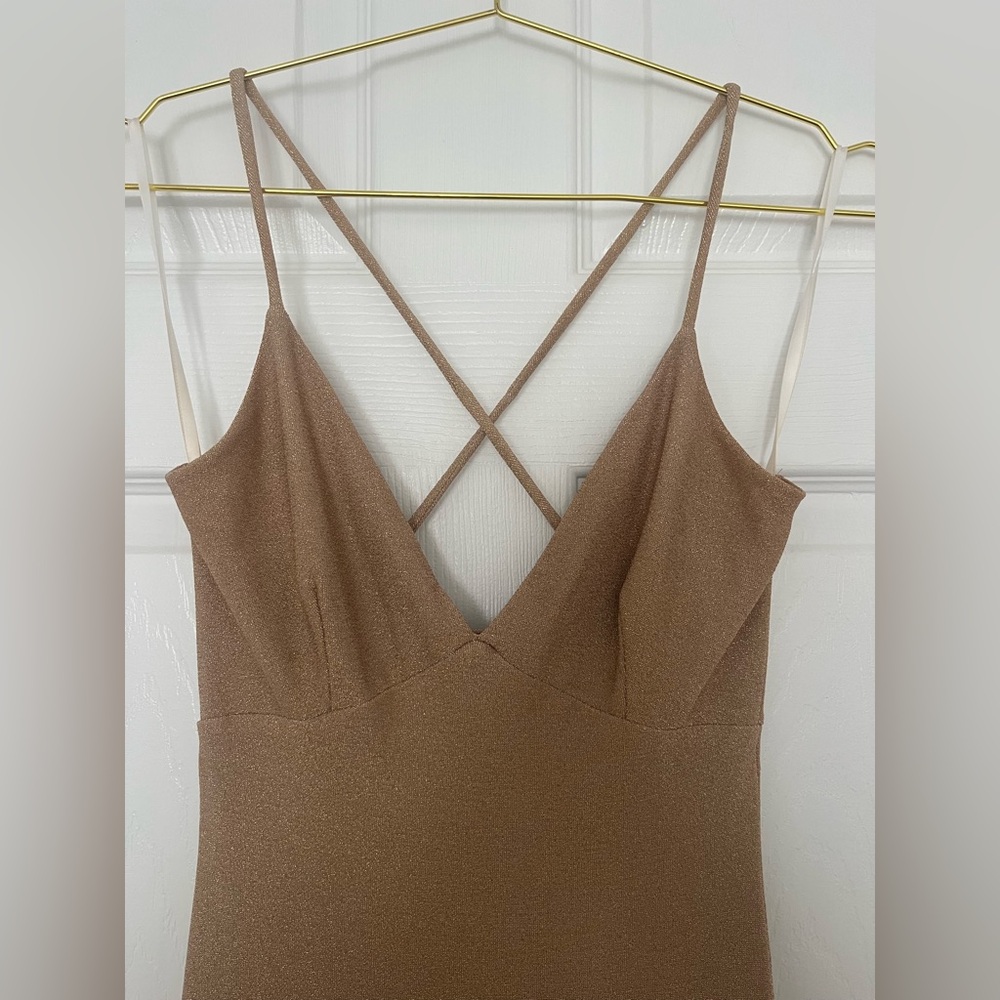 Windsor Sutton Formal Lurex X-Back Dress - Picture 9 of 15